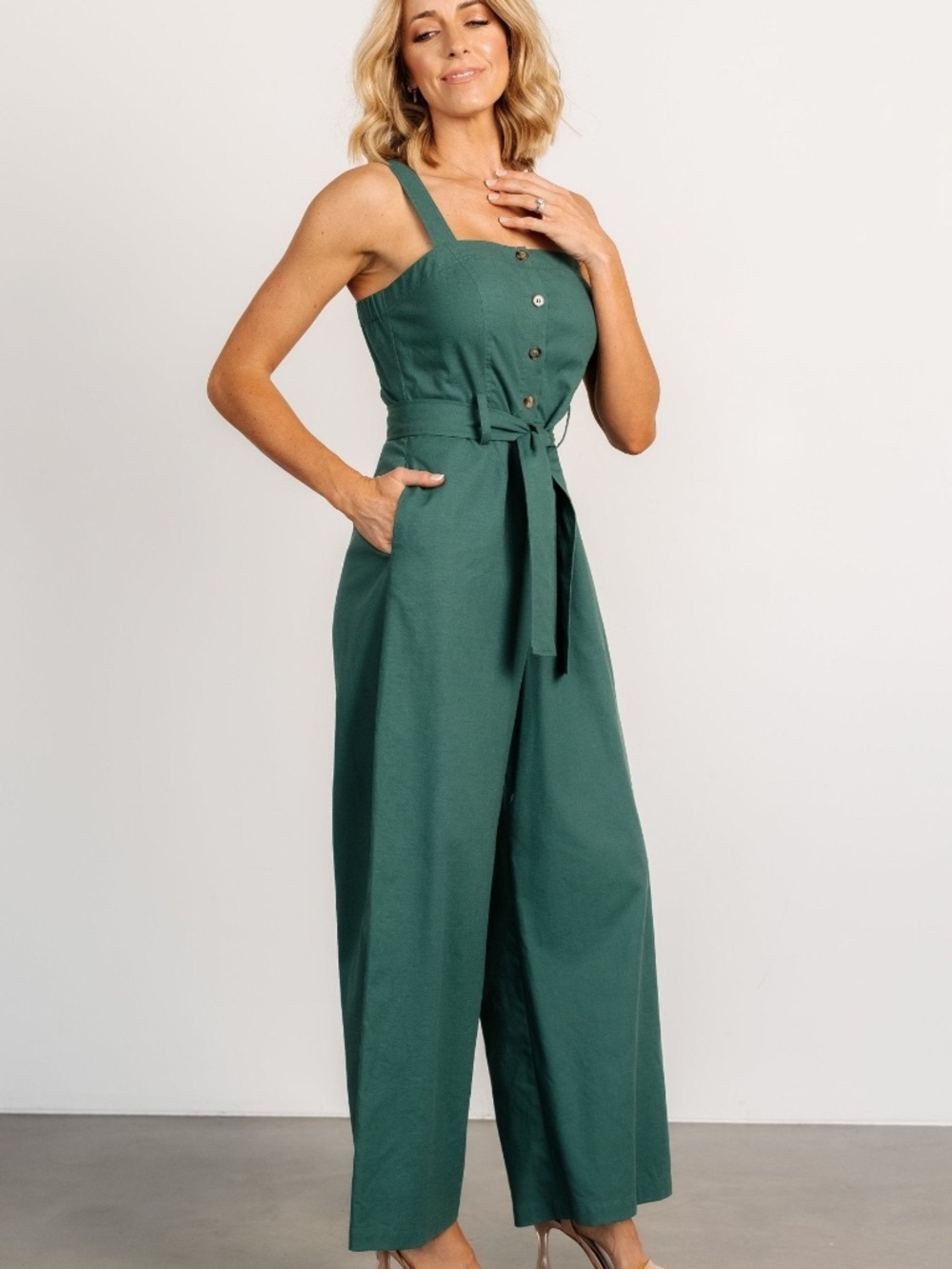 Baltic Born Hartford Jumpsuit | Green Size MM - Picture 2 of 5